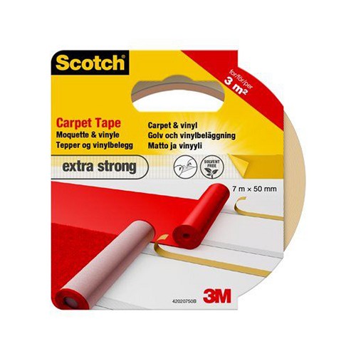 3M Nastro Biadesivo Scotch per Moquette e Pavimenti resistente all'acqua